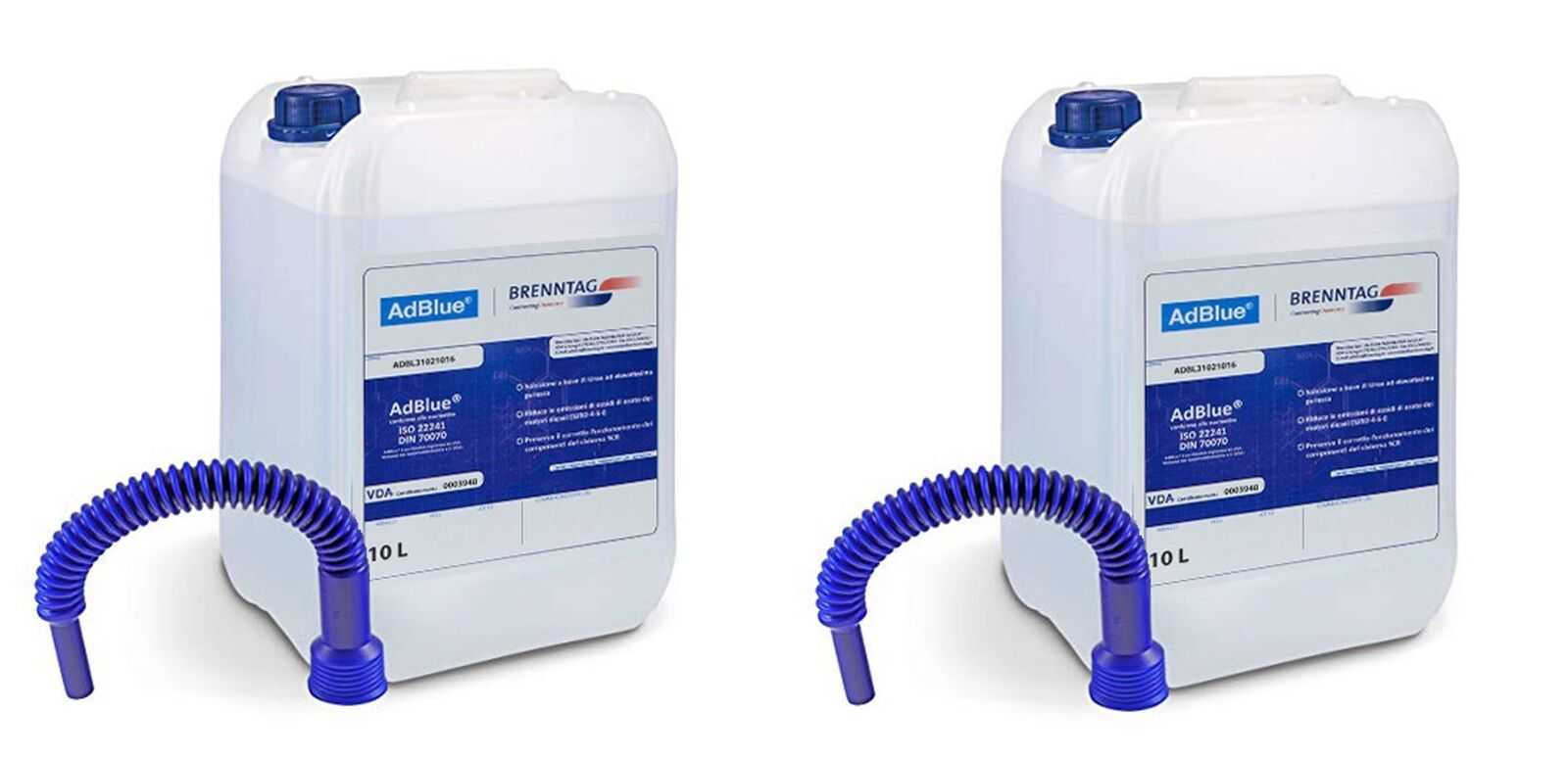  AdBlue 2x10l SCR Harnstofflösung Diesel ISO 22241 mit Ausgießer (1,24  EUR/l) für €24,69 statt €30,90