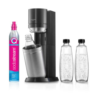 SODASTREAM DUO TITAN WASSERSPRUDLER 2 GLASFLASCHEN 1 PET FLASCHE + 60L ZYLINDER