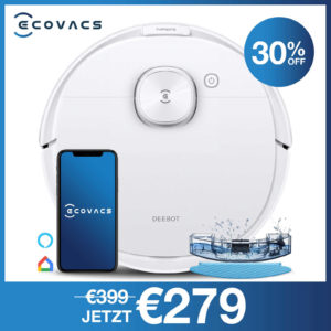 eBay: ECOVACS DEEBOT N8 Staubsauger Saugroboter Kehrroboter 2-in-1-Staubsauger APP EU (279,00€ statt 339,00€)