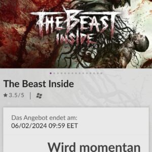 GOG Gratis Game: The Beast Inside