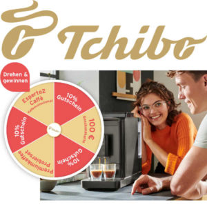 Tchibo Glücksrad: garantiert 15% Gutschein gewinnen + Chance auf weitere Gewinne *tgl. teilnehmen*