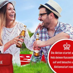 GRATIS Outdoor Decke beim Kauf von 2 Kisten Tyskie Bier