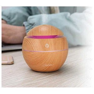 Pearl: Carlo Milano Ultraschall-Aroma-Diffuser &amp; Luftbefeuchter, LED, Holz-Optik, 130 ml (€2,99 statt €9,99 &#043; VSK)