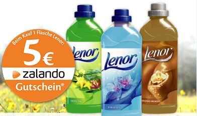 Zalando Gutschein beim Kauf einer Flasche Lenor â€º SchnÃ¤ppchen ...